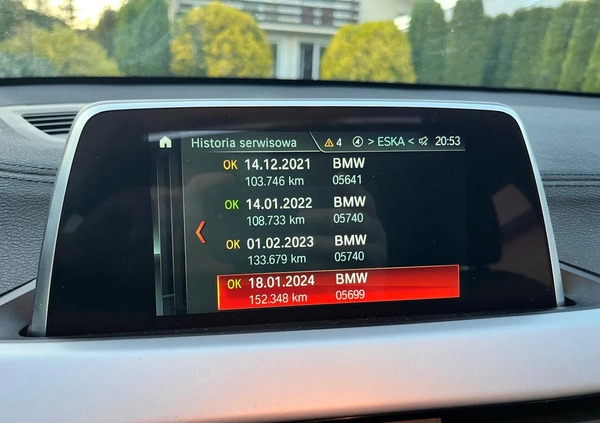BMW X2 cena 79335 przebieg: 150000, rok produkcji 2018 z Szczecin małe 301